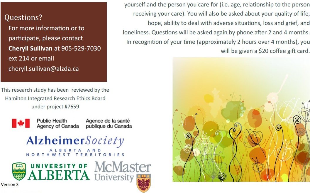 Study To Support Caregivers Of Those Living In LTC With Dementia